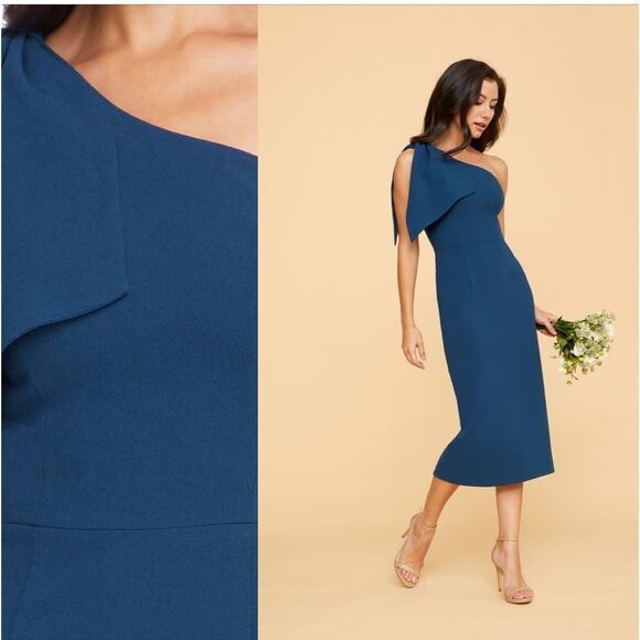 Dress the Population Tiffany One-Shoulder Midi Dress - Picture 10 of 10